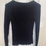 J.Crew Scalloped Squareneck Pointelle Sweater Photo 1