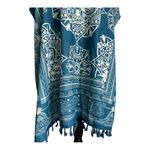 Blue Anja Paisley Print Tassel Cover up One Size Size undefined Photo 5