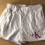 Calvin Klein Sweatshirt Material Shorts Pockets White Size XSmall/Small Photo 1