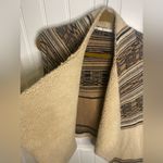 Twelfth Street by Cynthia Vincent Sherpa Lambswool Cashmere Blend Vest Brown Size L Photo 6