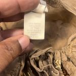 J.Jill Petite Boho Fairycore Artsy Embroidered Brown Peasant Top SP Floral Tunic Photo 8