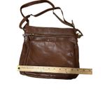Crossbody Messenger Soft Brown Leather Bag Purse LEDER BUCK Photo 4