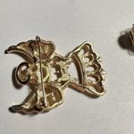 Lot Of 3 Angels Christmas Holiday Brooch Pins Gold Tone Photo 9