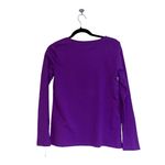 Talbots NWOT Christmas Purple Snow Globe Holiday Festive Top Photo 7