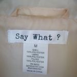 Say What? Say What? M Cowgirl Tribal Zip Front Orange Pretty Powder Pink Puff Vest Photo 4