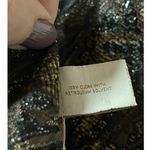 Chico's Womens Size Medium Dressy Brown Black Shimmer Sequin Bead Blazer Jacket Photo 3