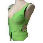 Red Carter  Cutout Side One Piece Lime Green
Neon Swimsuit Size Small NWOT Photo 1
