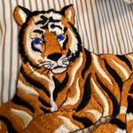 Vintage Infinity Fashion shirt Tiger Appliqué on front, breast pocket & on back Size L Photo 5