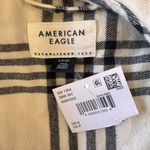 American Eagle - NWT Plaid Button Down Y2K Grunge Hooded Shirt Jacket Sz S Photo 6