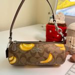 Coach Nolita Barrel Bag In Signature Canvas With Banana Print CR368 Photo 0
