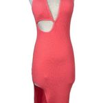 DAVID KOMA For FWRD Maxi Dress in Red Orange Medium New Womens Ribbed Knit Midi Photo 3
