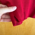 Gianni Bini Gianni Silk Knit Top Red 3/4 Sleeve Boat Neck Classic‎ Timeless Pullover Photo 3