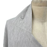  ZYIA Active Haze Grey Wrap Twist Front‎ Pullover Yoga Shawl Top Size Medium Photo 3