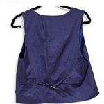 J.Crew Style Cropped Button Cotton Blend Vest Waistcoat Photo 5