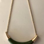 CAbi Jasper And Brass Crescent Necklace Photo 1