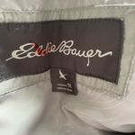 Eddie Bauer Long Quilted Puffer Down Jacket, Light Grey, Size 1X, EUC Photo 5