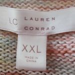 LC Lauren Conrad  Juniors XXL Rainbow Multicolor Knit Pullover Sweater NWOT Photo 2