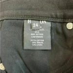 Hudson Jeans Hudson black tilda midrise straight jeans in size 24 Photo 6
