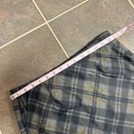 CAbi Step Out Plaid Pencil Mini Skirt Back Zipper Gray Gold 6 3756 Photo 12