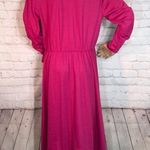 Carriage Court Hot Pink Dress Big Shoulder… Size 10 Photo 5