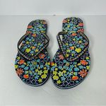 Vera Bradley  Colorful Floral Flip Flops 9-10 Photo 5
