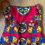 Cara Cara Red and Blue Floral Maxi Dress Size 6 Photo 2