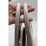 Kate Spade Beige/White Leila Straw Medium Triple Compartment Satchel - Size M Photo 9