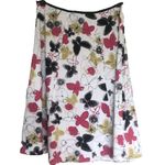 Vintage Y2K Butterfly Skirt A Line White Pink Black Size 8 Photo 1