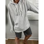 Aerie AE Long Sleeve Gray Hoodie Relaxed Fit Oversized Woman L Light Weight Top Photo 10