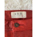 We The Free Free People Skinny Jeans Micro Suede Pants Womens 30 Red Marbling Photo 4