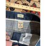 Womens L.L. Bean Blue Classic Denim Stretch Minimalist Fall Skirt Size 8 R Photo 4