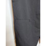 Mango NEW Women Large Black Sleeveless Hidden Button Blazer Vest Photo 3