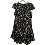 Likely Beckett Botanical Short Ruffle Skirt Black Floral Short Dress Size 12 Photo 1