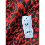 NWT New York & Co Red Leopard Animal Print Tube Top Womens Size Large Photo 3