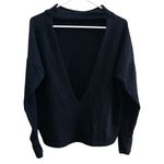 Varley  Kingsmill Open Back Pullover Sweatshirt Black‎ Size Small Photo 3