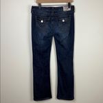 True Religion  Bootcut Jeans Women’s Size 30 Dark Wash Denim Mid Rise Stitching Photo 4