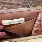 Mary Frances Vintage Embroidered Purse Beaded Floral Chain Strap Kiss Lock Bag Purple Photo 8