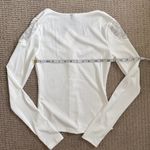 Dazy white lace long sleeve top Size XS Photo 3