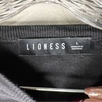 LIONESS  Black Easy Village Long Sleeve Cinched Sides Sweater Dress Photo 6