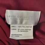 Dessy Collection Vivian Diamond Dress Womens Size 4 Burgundy Maxi Evening Gown Photo 4