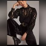 Anthropologie  Embroidered Lace Top | XS Photo 2