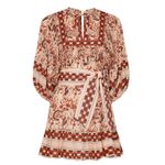 Cleobella  Boho Oversized Magdalena Puff Sleeve Flowy Mini Dress Size Small‎ Photo 1