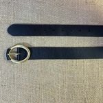 Lands' End Black Leather Belt And Buckle L-XLrg 41-47 Inch Photo 7