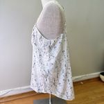 Eileen Fisher Silk Speckled Splatter Scoop Neck Tank Top Pocket Preppy Sz M Photo 2