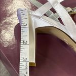 Dyeables  White Satin Strappy Heels New in Box Photo 9