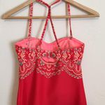 Athleta | Martina Bandeau Red Boho Tankini Top Photo 1