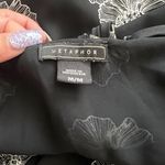Metaphor Women Sleeveless Halter Black Floral Chiffon Top Blouse Size Medium Photo 6