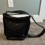 Marino Orlando Vintage Black Leather Shoulder Bucket Bag Photo 1