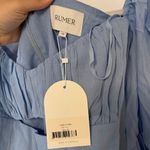 NWT RUMER Camille Long Sleeve Mini Dress In Blue Size XS Photo 3