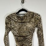 SNDYS‎ x Revolve Skin Leopard Bodycon Maxi Dress Size XS Sexy Designer Going Out Brown Photo 6